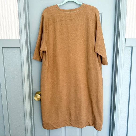 Lafayette 148 New York French Terry Tunic in Sepia Tan XL - Picture 8 of 11